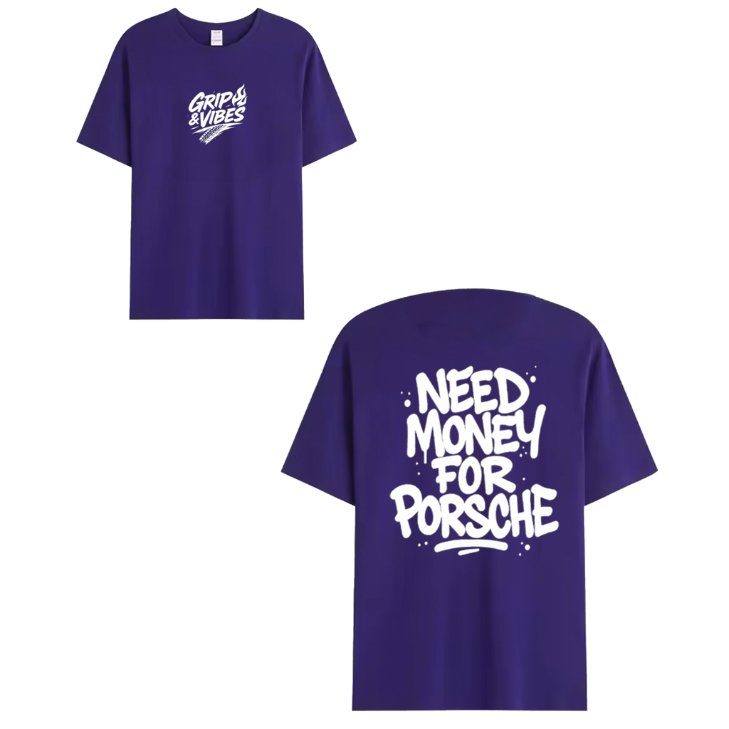 T-shirt white - NEED MONEY FOR PORSCHE