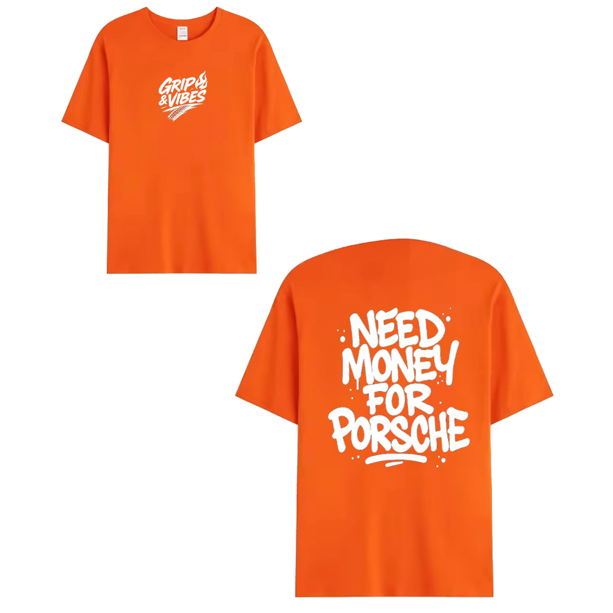 T-shirt white - NEED MONEY FOR PORSCHE