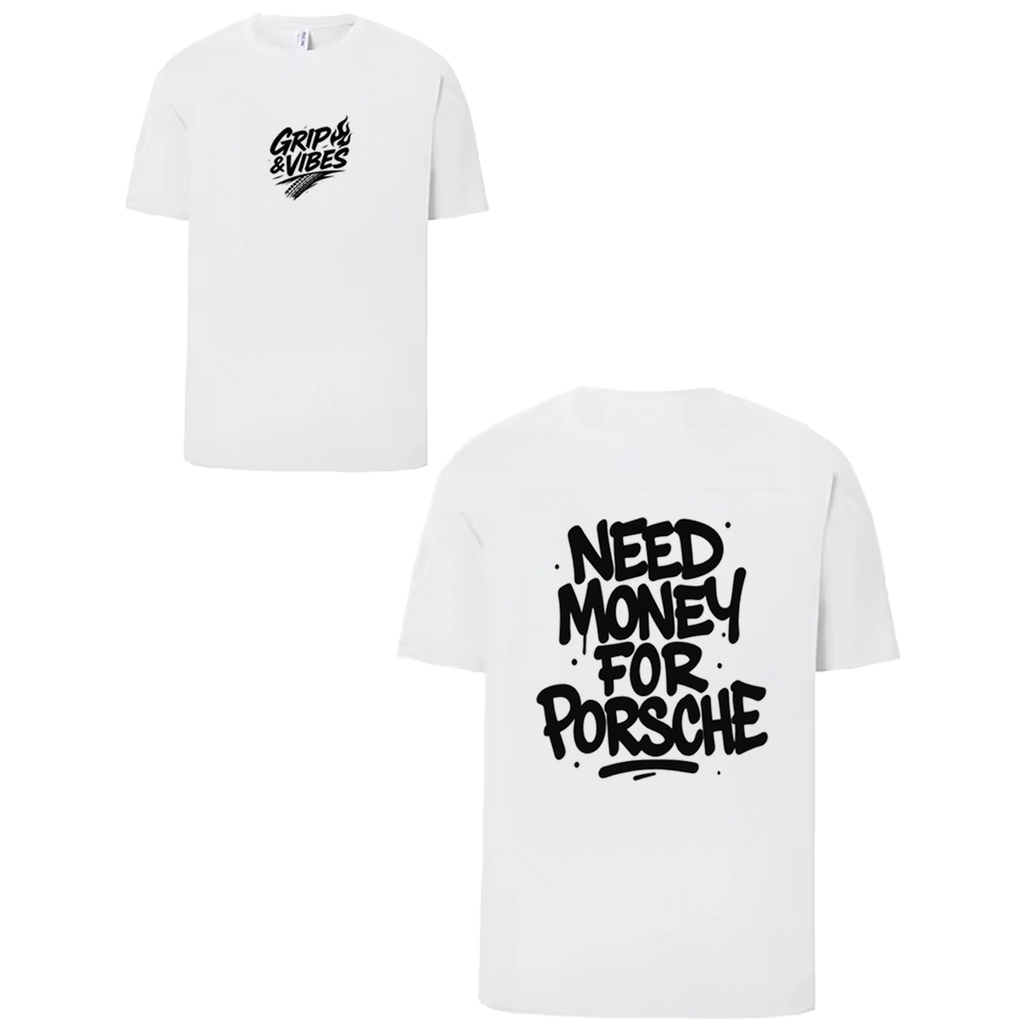 T-shirt black - NEED MONEY FOR PORSCHE