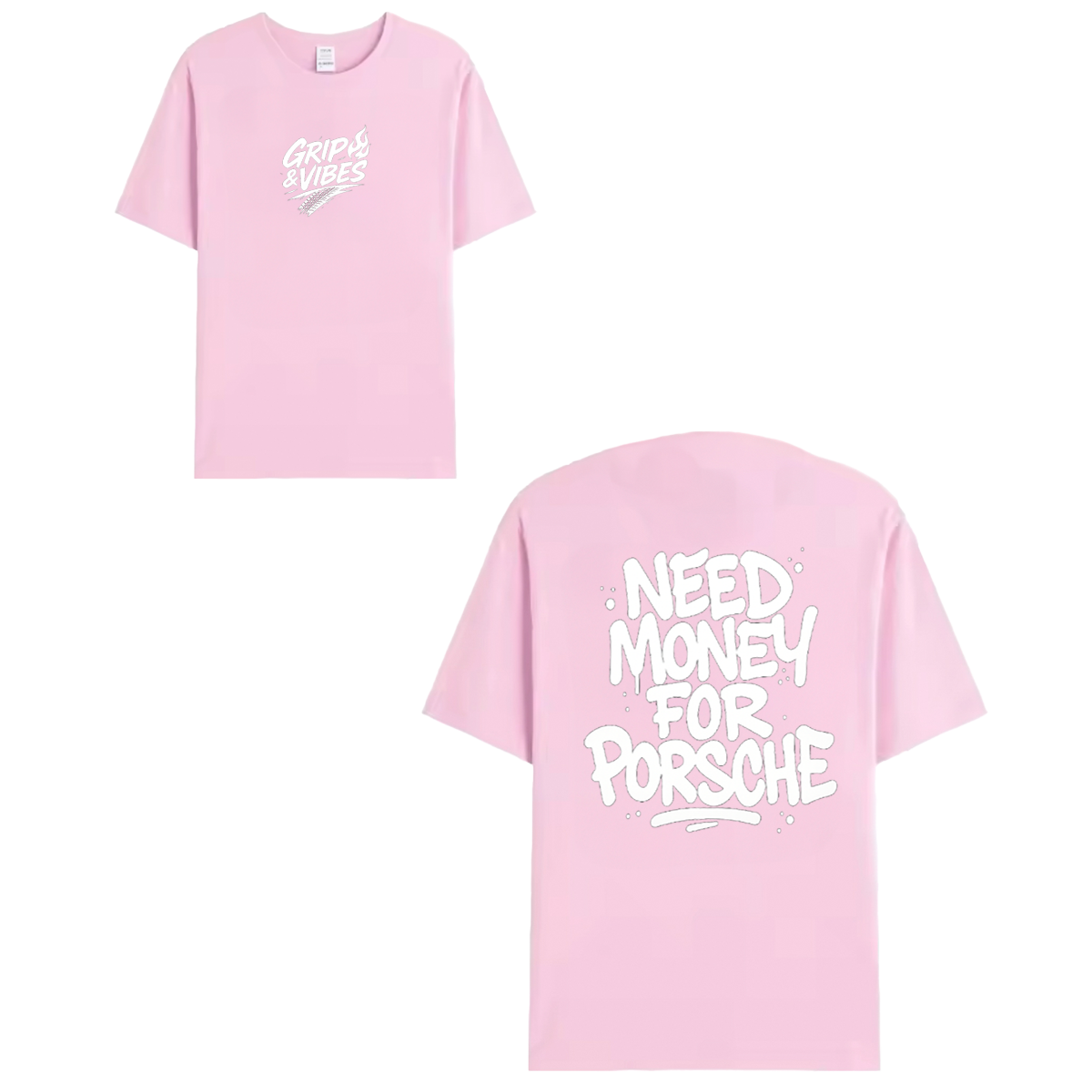 T-shirt white - NEED MONEY FOR PORSCHE