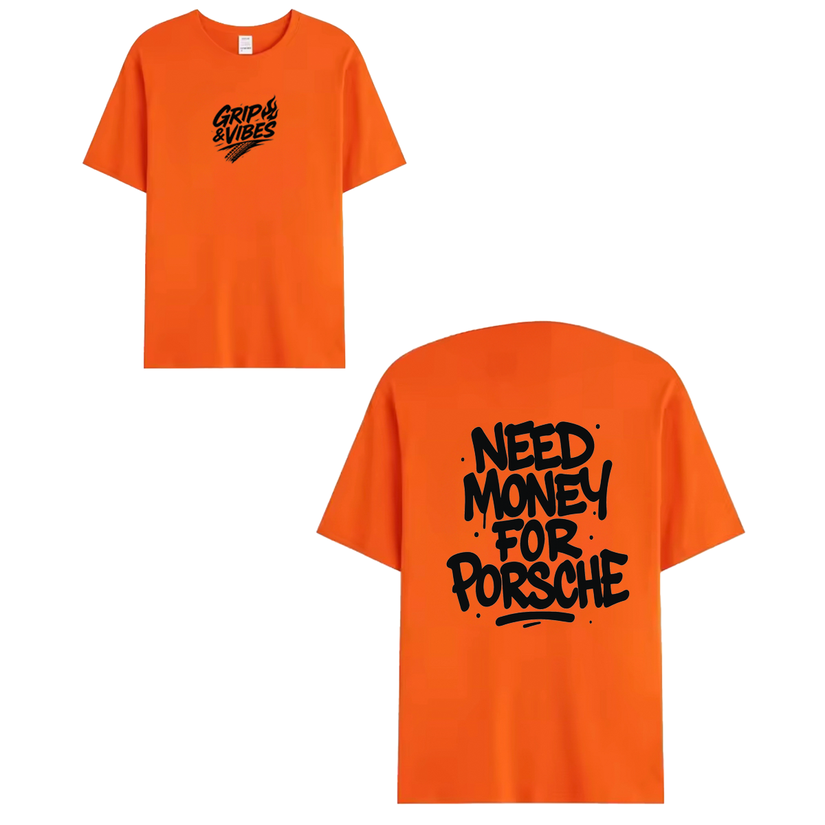 T-shirt black - NEED MONEY FOR PORSCHE