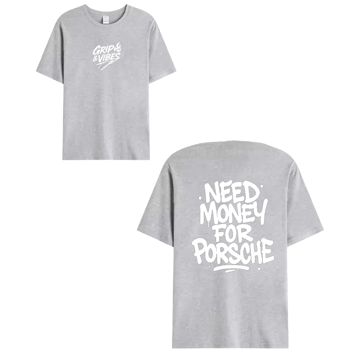 T-shirt white - NEED MONEY FOR PORSCHE