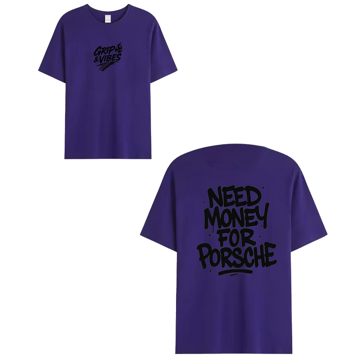 T-shirt black - NEED MONEY FOR PORSCHE