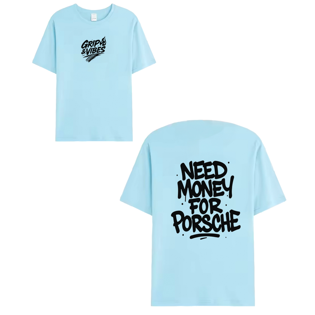 T-shirt black - NEED MONEY FOR PORSCHE