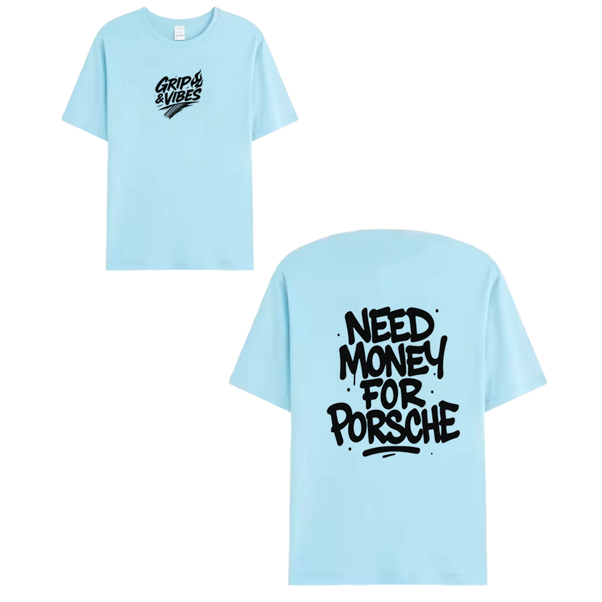 T-shirt black - NEED MONEY FOR PORSCHE