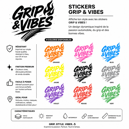 Stickers - Grip & Vibes