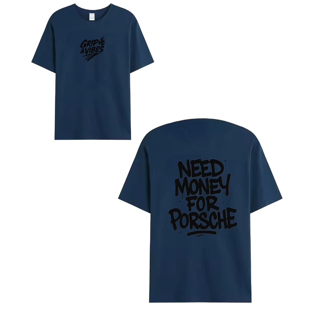 T-shirt black - NEED MONEY FOR PORSCHE