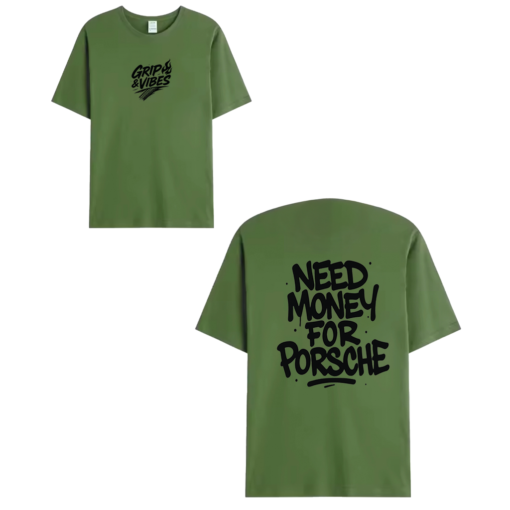 T-shirt black - NEED MONEY FOR PORSCHE