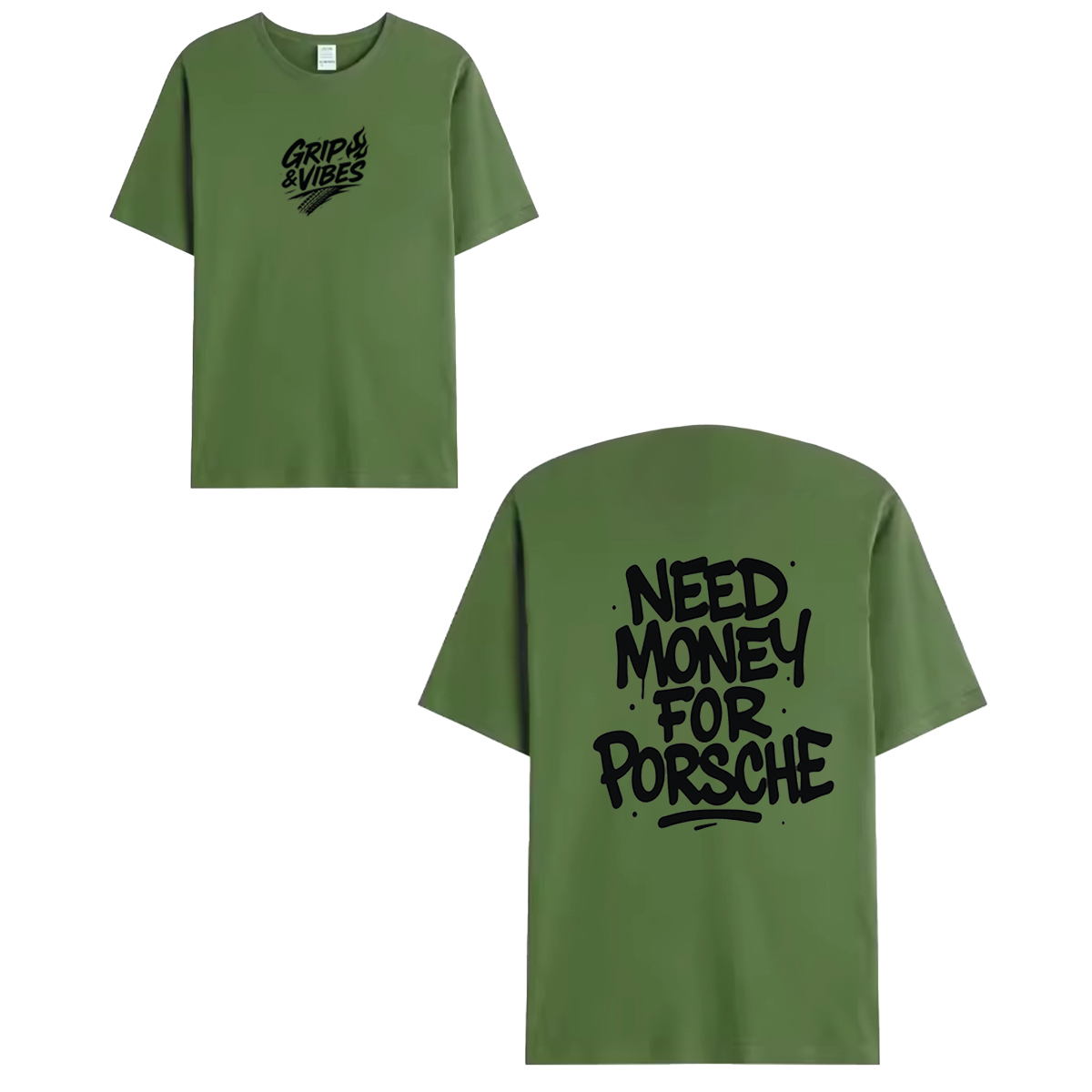 T-shirt black - NEED MONEY FOR PORSCHE