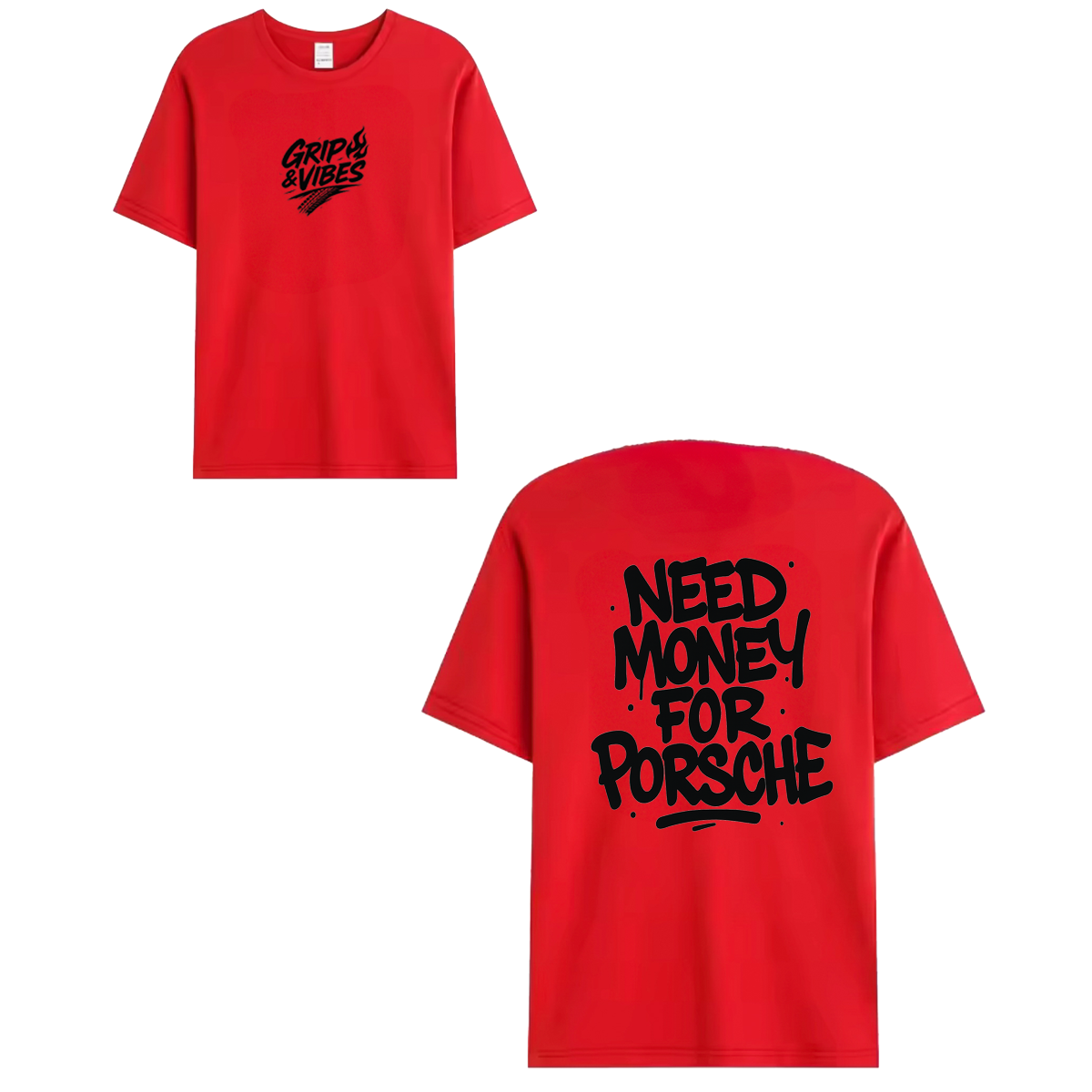 T-shirt black - NEED MONEY FOR PORSCHE