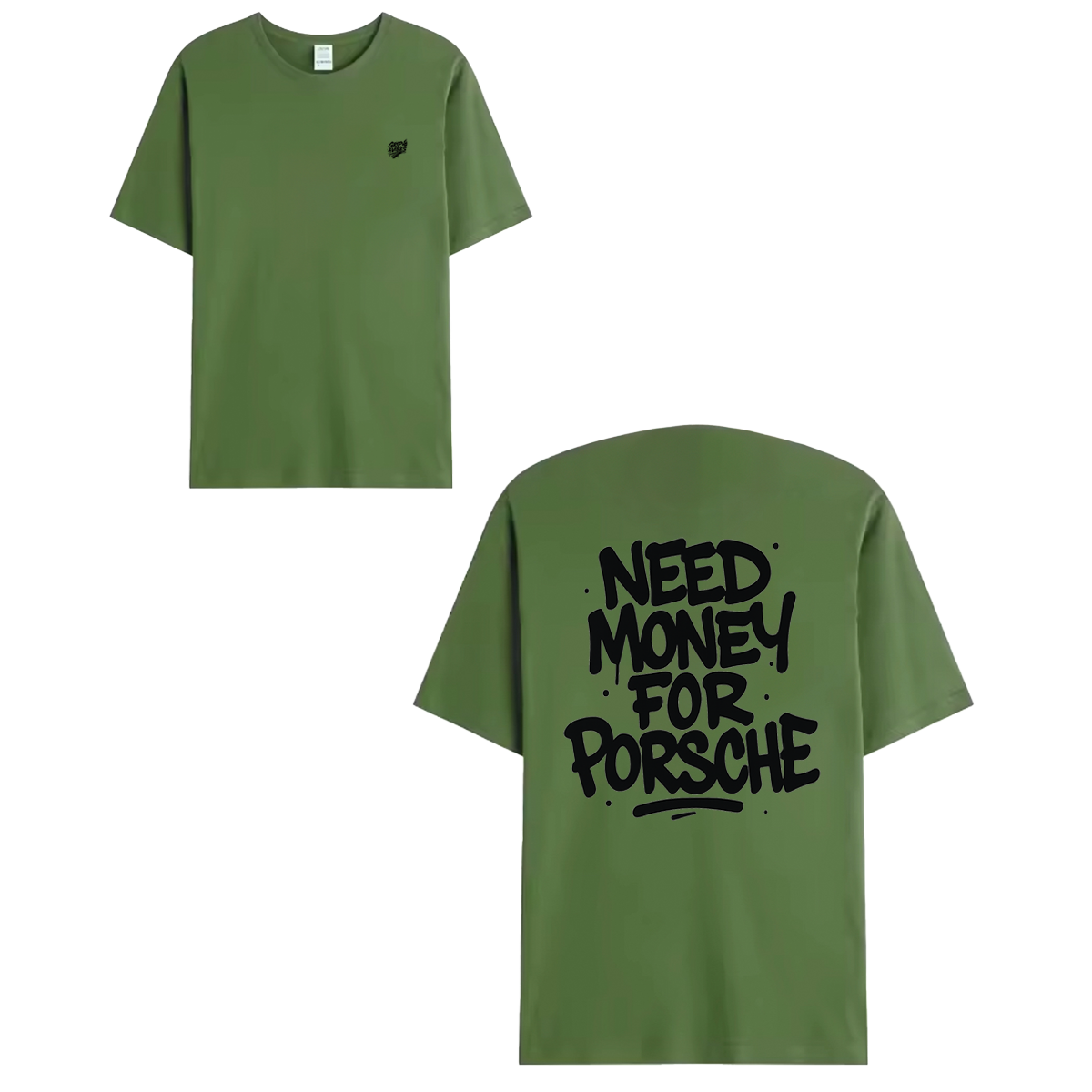T-shirt black - NEED MONEY FOR PORSCHE